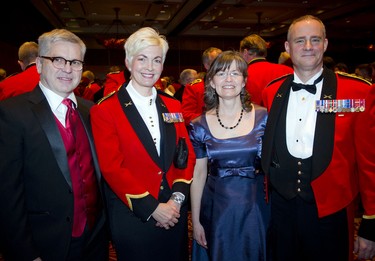 From left, Eric Lefrançois, Brig.-Gen. Jennie Carignan, Johanne Carrier and Maj.-Gen. Carl Turenne.