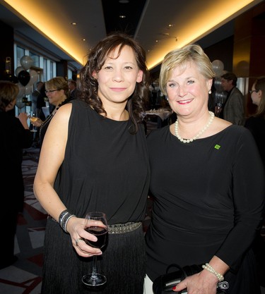 Sueling Ching, CEO of the West Ottawa Board of Trade, and Lynn Johnston, small business advisor at TD Canada Trust, the title sponsor of the evening.