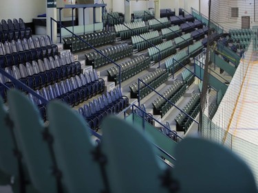 Empty seats are seen at the Humboldt Uniplex on April 7, 2018.