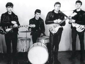 The early Beatles, from left: George Harrison, Pete Best, John Lennon and Paul McCartney.