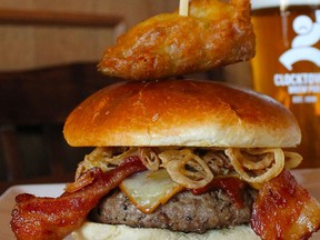 The Clocktower’s "Don’t Mess with Texas!” burger