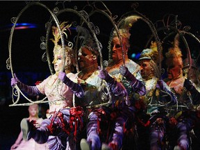 Toronto--8/18/04--Cirque Du Soleil's Alegria performed it's dress rehearsal, Wednesday night in Toronto.