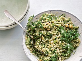 Couscous and Spring Allium Mix from Saladish by Ilene Rosen.