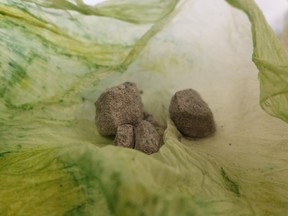 "Purple" heroin is shown in an Ontario Provicnial Police handout photo.