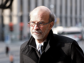 David Livingston arrives for sentencing at Ontario court in Toronto on Wednesday, April 11, 2018.
