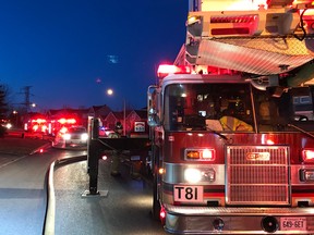 A fire in Stittsville was quickly extinguished by firefighters. Sector chief Sector Chief of the Ottawa Fire Services posted this photo to Twitter.