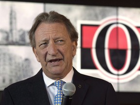 Ottawa Senators' owner Eugene Melnyk has mused out loud about the viability of the LeBreton Flats redevelopment – and Mayor Jim Watson doesn't like it.