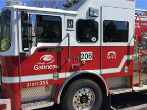 Gatineau Fire Department responded to a blaze Saturday night.