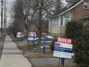 Scene along Greenbank Road in early April, 2018.