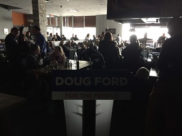 Sudden blackout at Occo Kitchen - five minutes before Doug Ford’s arrival for presser.
Julie Oliver