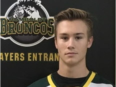 Humboldt Broncos player Jacob Leicht died in the crash.