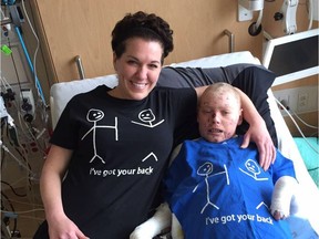 Tina Boileau and "Butterfly Boy" Jonathan Pitre. Readers remember him with profound admiration.