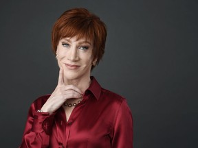 In this March 22, 2018 photo, comedian Kathy Griffin poses for a portrait in Los Angeles to promote her upcoming "The Laugh Your Head Off World Tour.