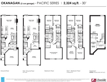 The floor plan of Urbandale’s Okanagan model.