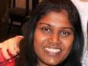 Renuka Amarasinghe, left, is shown in this undated photo taken from a GoFundMe fundraising page for her son. Toronto's Sri Lankan community says one of their members was a victim of the van attack in Toronto that left ten people dead. A monk at a Toronto Buddhist temple has identified the victim as Renuka Amarasinghe.