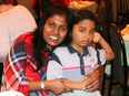 Toronto van attack victim Renuka Amarasingha and her son Diyon.