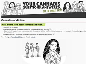 These are part of the government of Canada's cannabis education website.