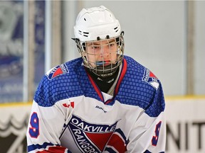 Cameron Tolnai had 31 goals and 49 assists in 35 games with the Oakville Rangers minor midget team during the 2017-18 regular season. The 67's drafted him sixth overall on Saturday. Hickling Images photo