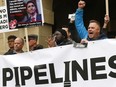 Arno Keller was one of hundreds who came out to the "Rally 4 Resources" event in support of the Trans Mountain pipeline at the McDougal Centre in Calgary on Tuesday April 10, 2018. Darren Makowichuk/Postmedia