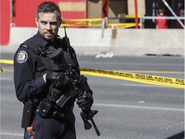 Scene on Yonge Street after nine people struck and killed by White Ryder van.  on Monday April 23, 2018. Craig Robertson/Toronto Sun/Postmedia Network