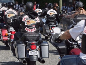 Quebec members of the Hells Angels.