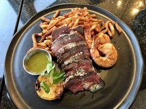 Filet and shrimp at Mati