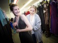Sarah Doucet, 18, had the help of Hope Ace to go through the racks of gowns and find the perfect one.