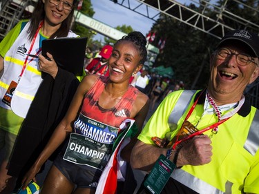 Alia Mohammed was the top woman to finish the 10K race Saturday May 26, 2018 at Ottawa Race Weekend.