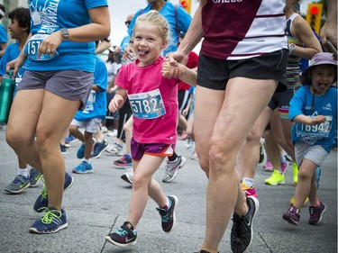 June Hum takes part in the 2K race Saturday May 26, 2018 at Ottawa Race Weekend.