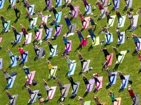 Yoga on the Hill moves to City Hall Wednesday May 9