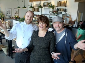 - Owner Sheila Whyte (centre) is flanked by Executive Chef, Tim Stock (left, formerly of Play, Food and Wine) and Mike Moffatt, also from Beckta Group, as Director of Operations.  Thyme and Again, which has expanded into the former Beer Store on Carling Avenue, had its grand opening Tuesday (May 8, 2018). Unlike the restaurant-style shop in Wellington Village, this second location is more geared to the catering end of the business and a grab-and-go clientele.