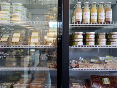 Thyme and Again's take-home products include everything from dinner and dessert to dressings, sauces and sandwiches.  Thyme and Again, which has expanded into the former Beer Store on Carling Avenue, had its grand opening Tuesday (May 8, 2018). Unlike the restaurant-style shop in Wellington Village, this second location is more geared to the catering end of the business and a grab-and-go clientele. Julie Oliver/Postmedia