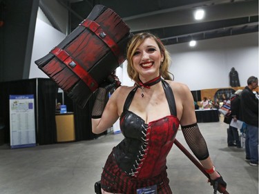 Shannon Kelly as Harley Quinn during the opening day of Comiccon, May 11, 2018.
