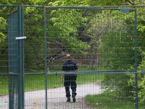 Gatineau police investigate falls near the Ottawa River,  May 22, 2018.  Photo by Jean Levac/Postmedia  129254