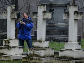 Edie Walker is an amateur genealogist and photographer who takes pictures of graves for the website Find A Grave. Edie takes pictures at Beechwood Cemetery. May 3,2018. Errol McGihon/Postmedia