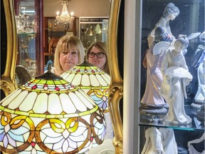 Dee Legault and her daughter Sarah Woods operate Logan Antiques on Bank Street in Ottawa. May9, 2018. Errol McGihon/Postmedia