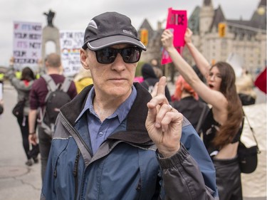 Pro-Choice supporters the annual March for Life in Ottawa Thursday, May 10, 2018.