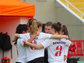 The West Ottawa Soccer Club girls' U15 team won the silver medal at the Global Gatorade 5v5 Finals in Barcelona. (WEST OTTAWA SOCCER CLUB/Photo)