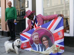 Royal fans from U.K. and around the world camp on the route of the carriage procession in Windsor as final preparations are underway ahead of the Royal Wedding of Prince Harry and Meghan Markle on Saturday 19 May 2018.