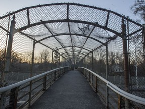 The Harmer Avenue pedestrian bridge, which has ferried cyclists and pedestrians across the Queensway for 55 years, will soon be demolished, leaving the estimated 500 people who use it each day to find alternate routes until a new bridge opens in two years.