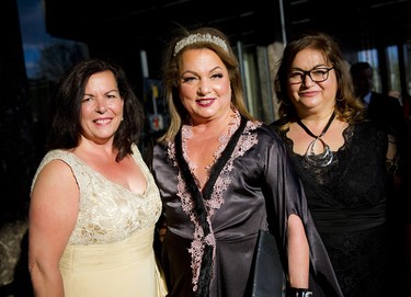 From left, sisters Sophia Mullin, Angie Sakla Seymour, CEO & founder of AMTI, and Maria Fotenas.