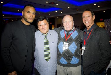 From left, Dimitrios Seymour, director of AMTI Toronto, Patrick Baca of the Casting Society of America, Alan Onorato, founder of the Casting Society of America, and Paul Weber of the Casting Society of America.
