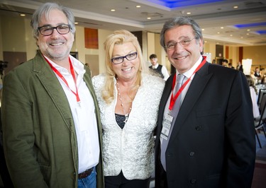 From left, casting director Brian Levey, casting agent Ginette Damico and Tony Pucci.