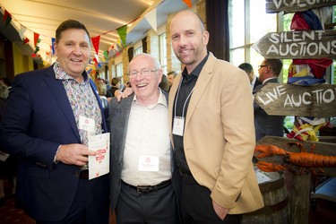 From left, David Cork, one of the honorary co-chairs, with committee co-chairs Barry McKenna and Jeff Snyder.