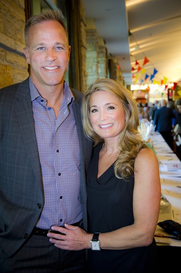 Retired NHL player Mike Eastwood and Danielle Goddard.