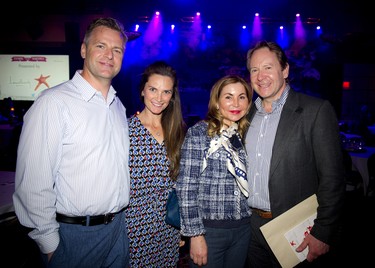 From left, Dr. Mark McCullough, Leigh McCullough, Lyn Beaudoin-Ganske and Dr. Robert Ganske.