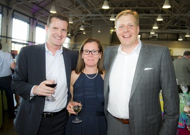 From left, Stephen Philip, RBC Wealth Management Dominion Securities portfolio manager and vice-president, Elizabeth LeBlanc, and James Wright, RBC Wealth Management Dominion Securities portfolio manager.