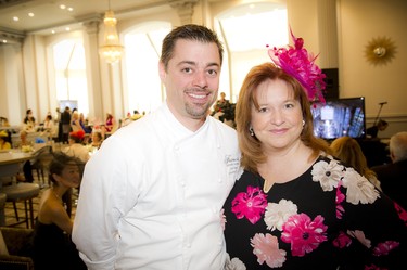 Fairmont Château Laurier's executive chef Louis Simard and Deneen Perrin, the director of public relations.