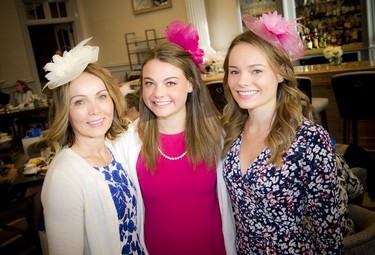 From left, Kelly Brandys got to spend the morning with her daughters Lindsay and Lauren on Saturday morning.
