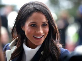 Meghan Markle greets well-wishersin Birmingham.